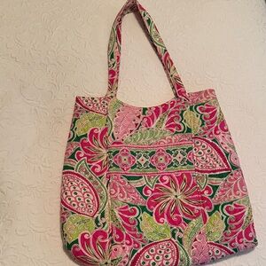 Vera Bradley Vibrant Paisley Tote Bag